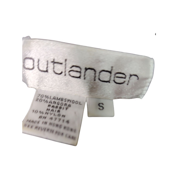 Outlander black long sleeve maxi sweater dress, size small, lambswool and angora - Picture 3 of 3